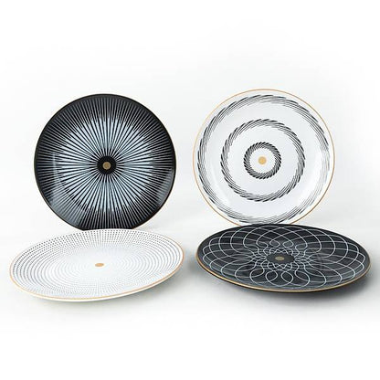 Kots Service Ceramic Plate 25 Cm 4 Pieces