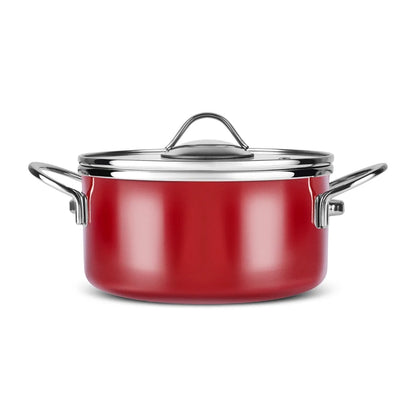 Erva Enamelled 6 Piece Midi Cookware Set Burgundy