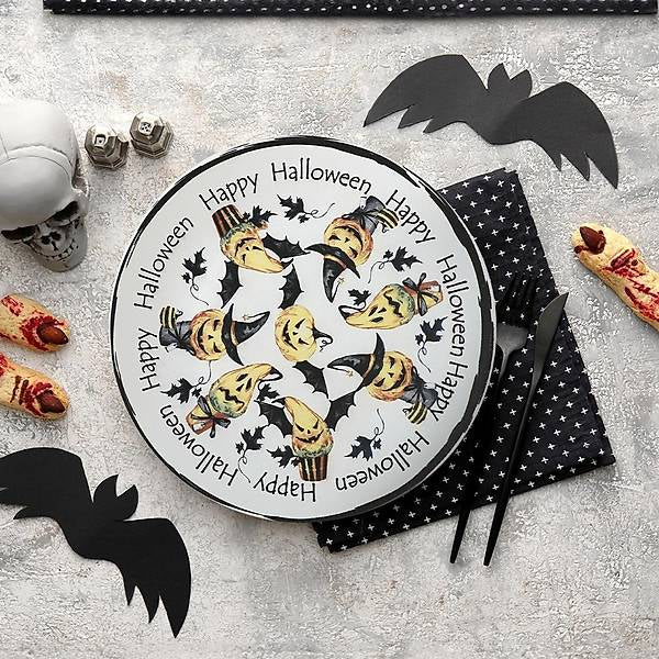 Happy Halloween Ceramic Service Plate 26 Cm