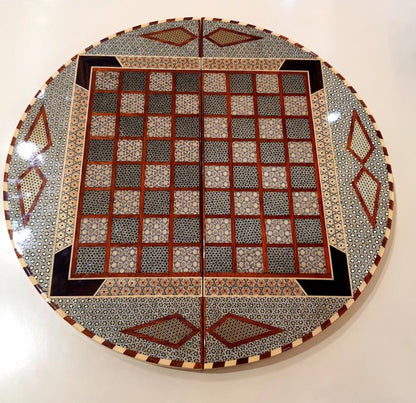 Handwork of Iran Luks Hatem Backgammon and Chess Set