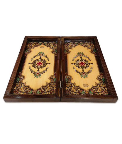 Persian Moarrak Backgammon and Chess Set