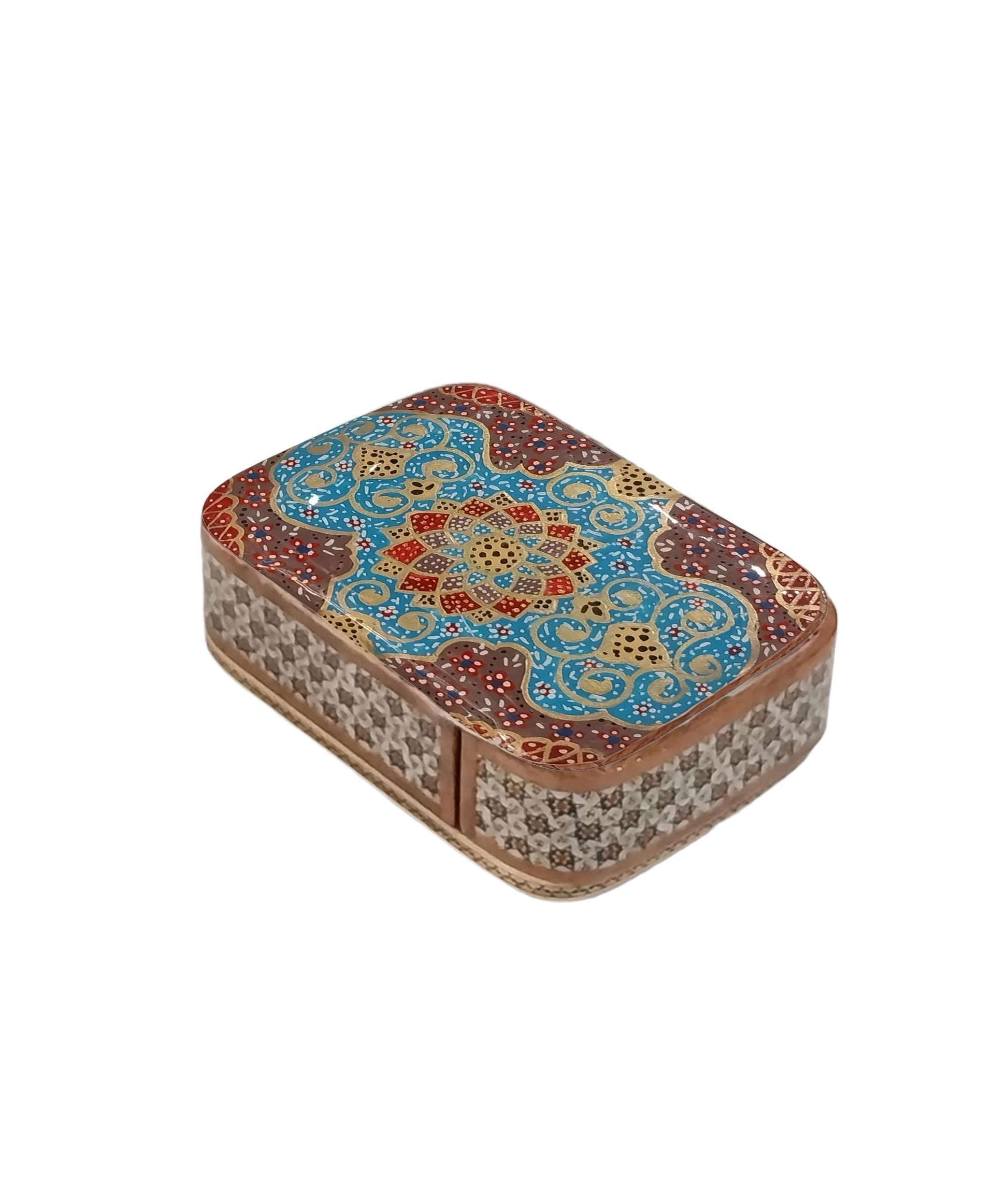 Handwork of Persian Hatem Art Luks Card Box