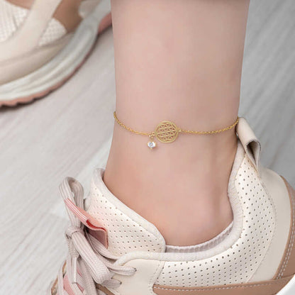 Silver Gold Anklet