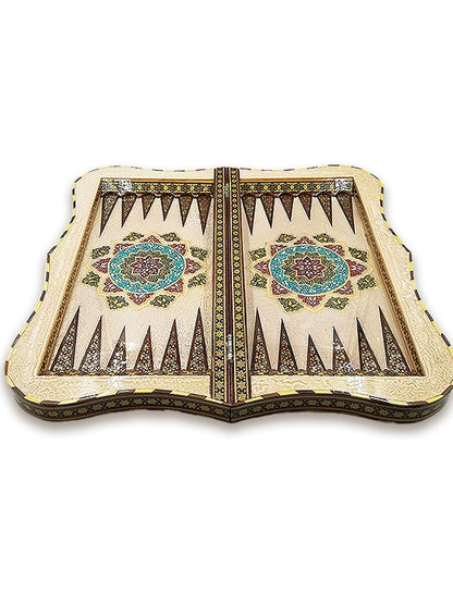 Handwork of Iran Luks Hatem Backgammon and Chess Set