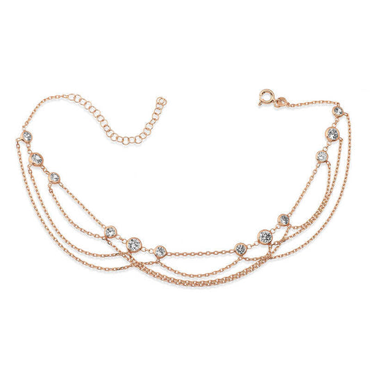 Silver Anklet  |  Double Stranded