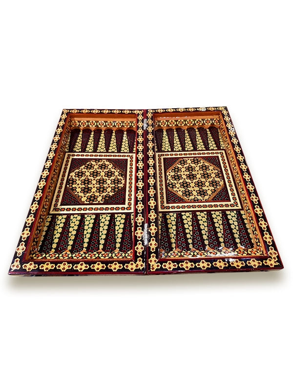 Handwork of Iran Luks Hatem Backgammon and Chess Set