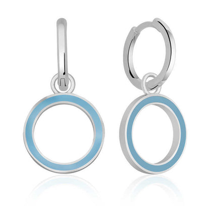 Silver Oval Earrings