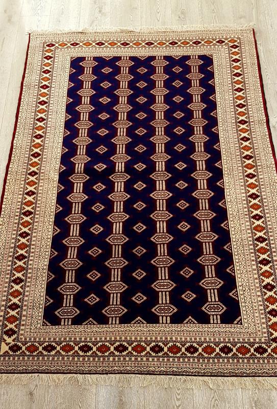 Persian Khorasan Rug Iran Turkmen Handwoven Weft Silk     | 199cm x 138cm