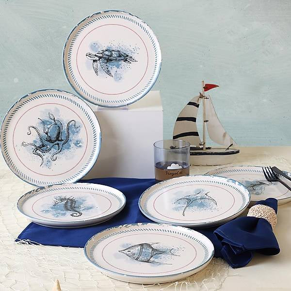 Dessert Plates  22 Cm 6 Pieces