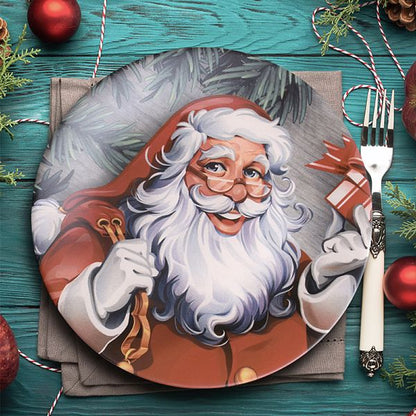 Santa Service Ceramic Plate 26 Cm