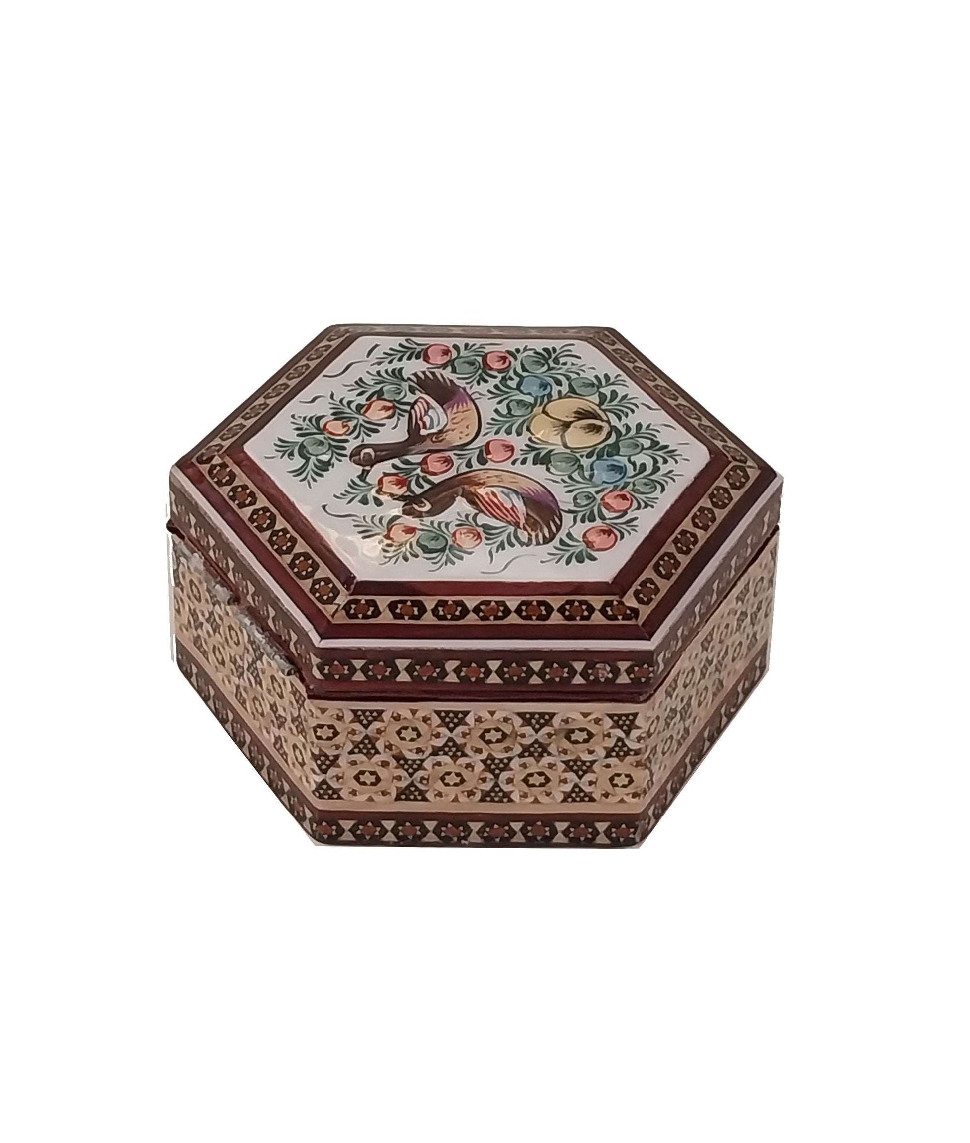 Handwork of Persian Hatem Art Luks Jewelry Box