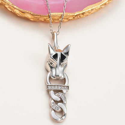 Silver Tiger Figured Necklace