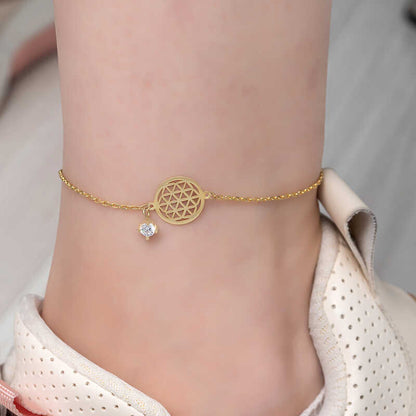 Silver Gold Anklet