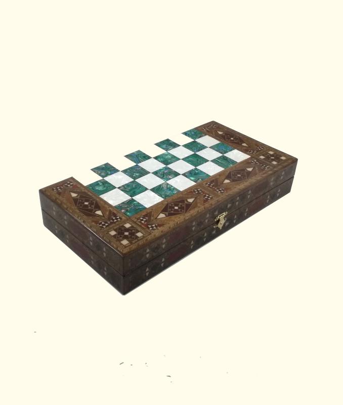 Handmade Wooden Backgammon Set