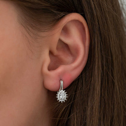 Silver Swinging Earrings