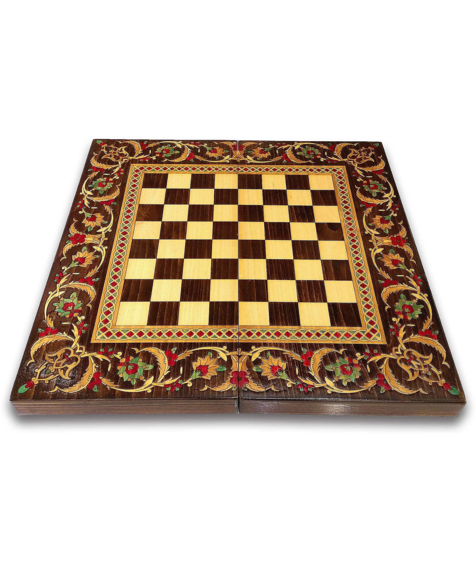 Persian Moarrak Backgammon and Chess Set