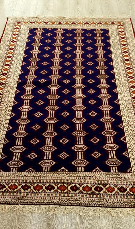 Persian Khorasan Rug Iran Turkmen Handwoven Weft Silk     | 199cm x 138cm