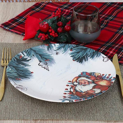 Santa Service Ceramic Plate 26 Cm