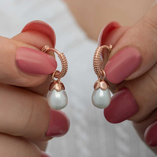 Silver Pearl Women Earrings