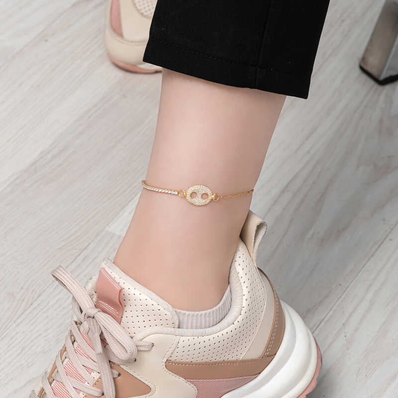 Silver Gold Anklet