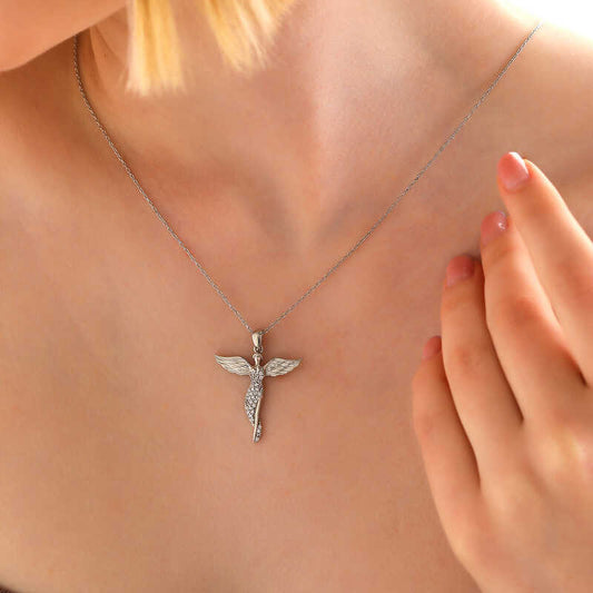 Silver Angel Necklace