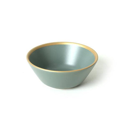 Matte Green Gold Mesh Hittite Soup Bowl 14 Cm 6 Pieces