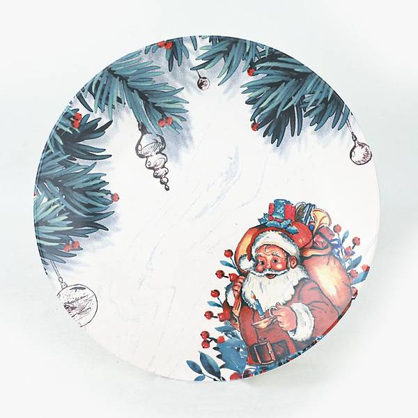 Santa Service Ceramic Plate 26 Cm