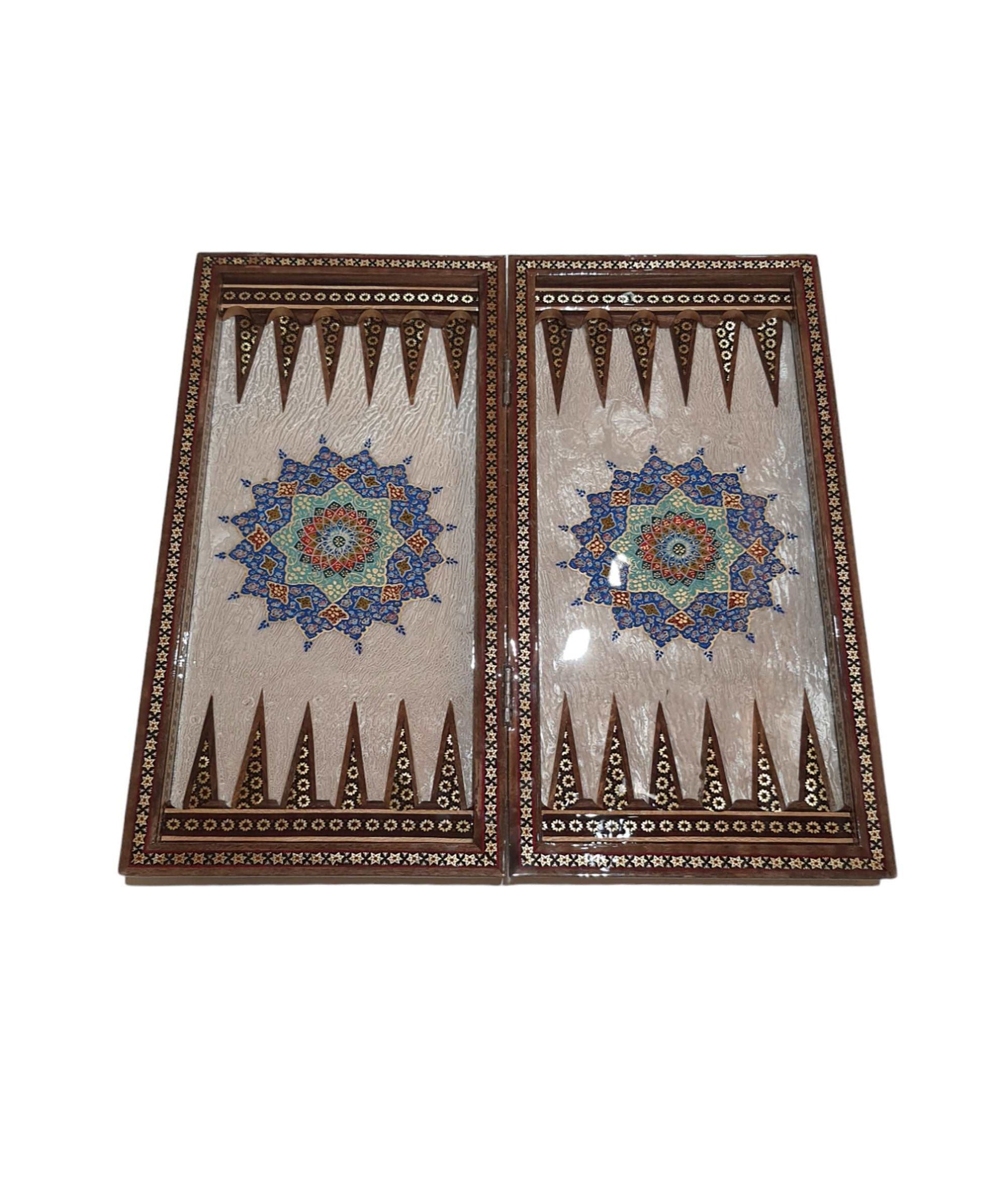 Handwork of Iran Luks Hatem Backgammon and Chess Set