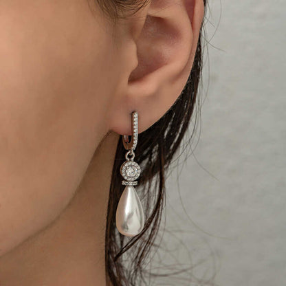 Silver Pearl Earrings