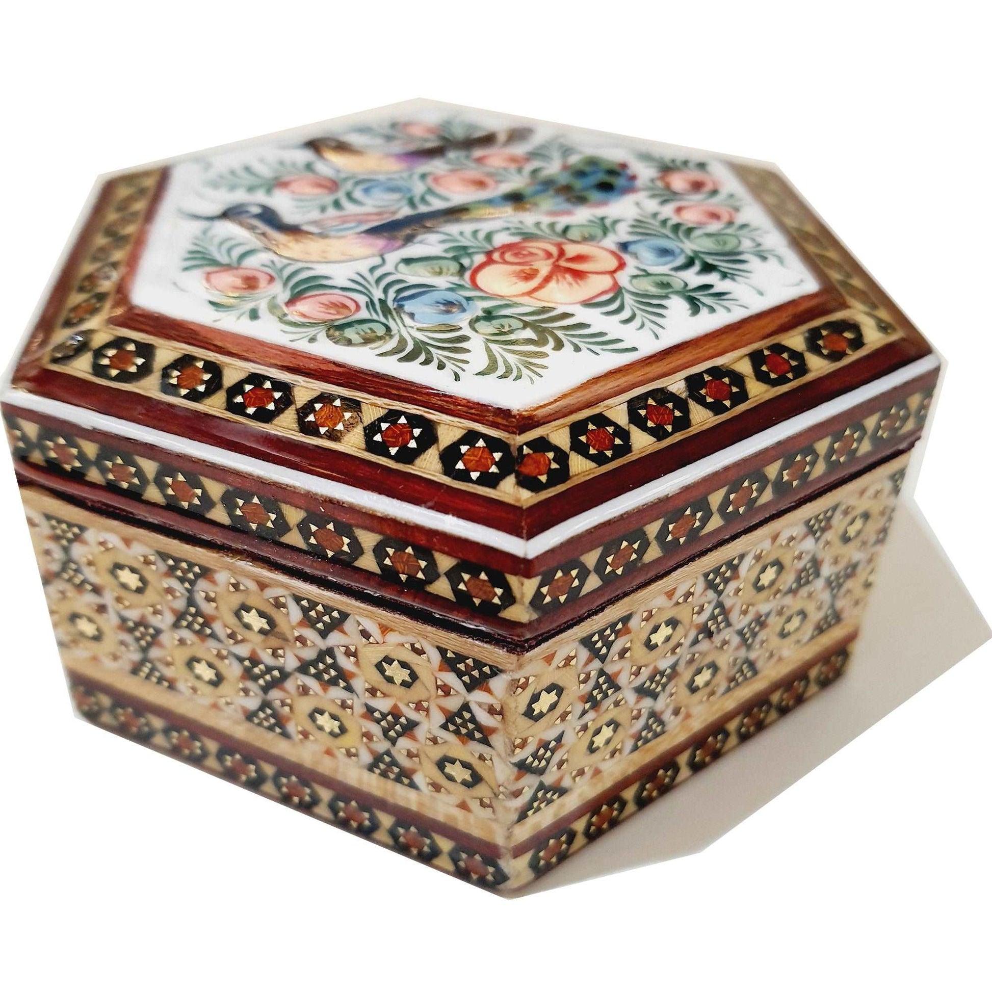 Handwork of Persian Hatem Art Luks Jewelry Box