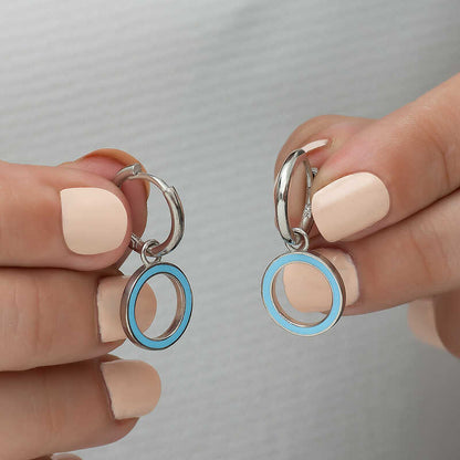 Silver Oval Earrings