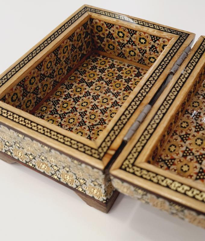 Handwork of Persian Hatem Art Luks Jewelry Box