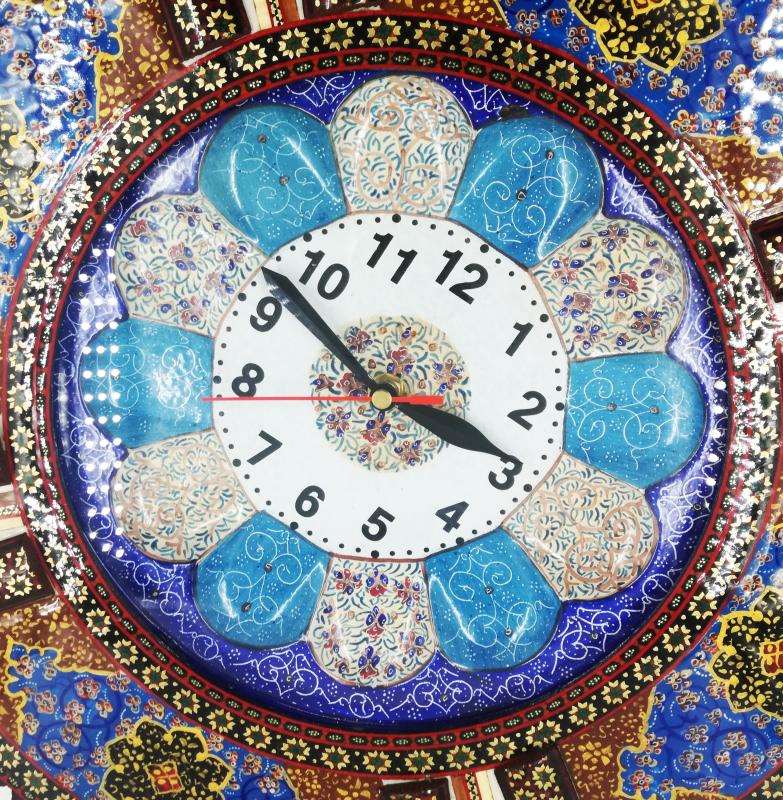 Persian Handicraft Wall Clock