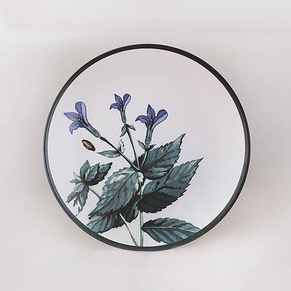 Flowery Plates Ceramic 25 cm 6 Pieces