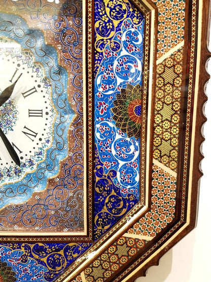 Persian Handicraft Wall Clock