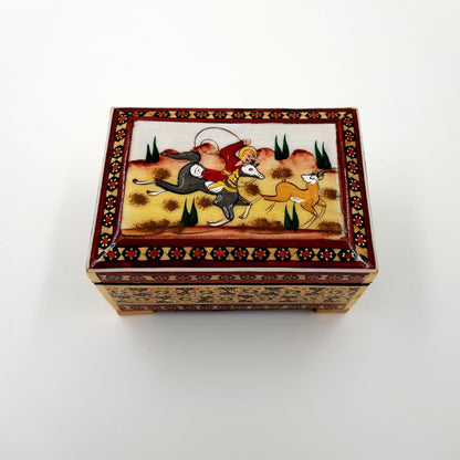 Handwork of Persian Hatem Art Luks Jewelry Box