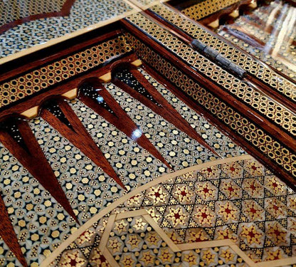 Handwork of Iran Luks Hatem Backgammon and Chess Set