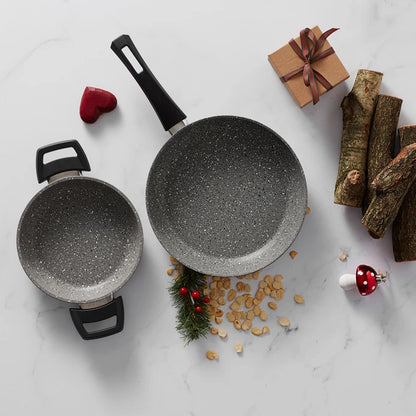 Gris Bio Granite Pan and Sahan Set