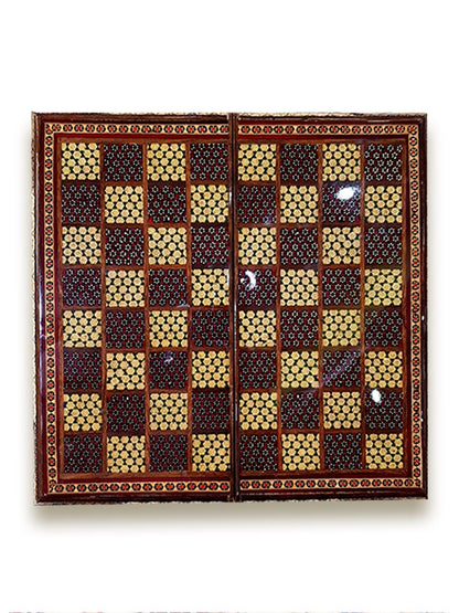 Handwork of Iran Luks Hatem Backgammon and Chess Set