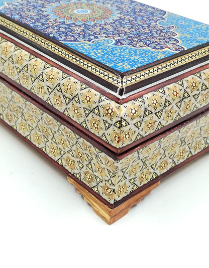 Handwork of Persian Hatem Art Luks Jewelry Box