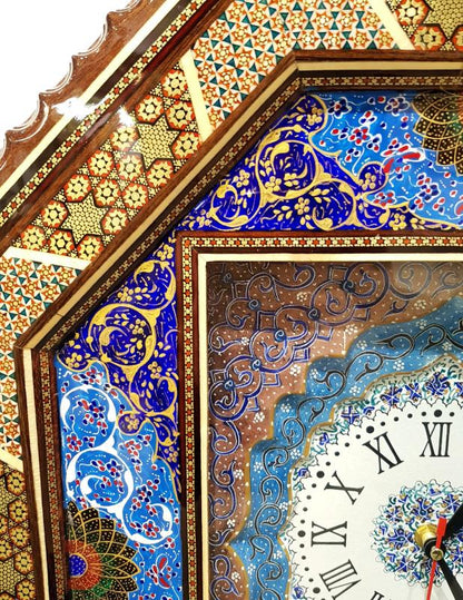 Persian Handicraft Wall Clock