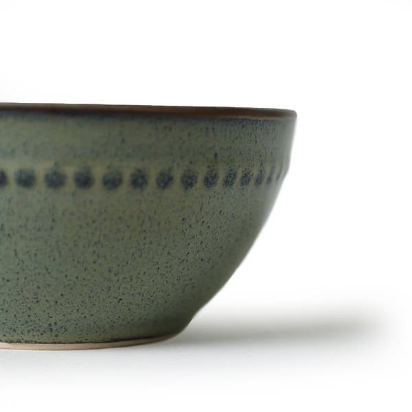 Reactive Antique Green Bella Bowl 14 Cm 6 Pieces