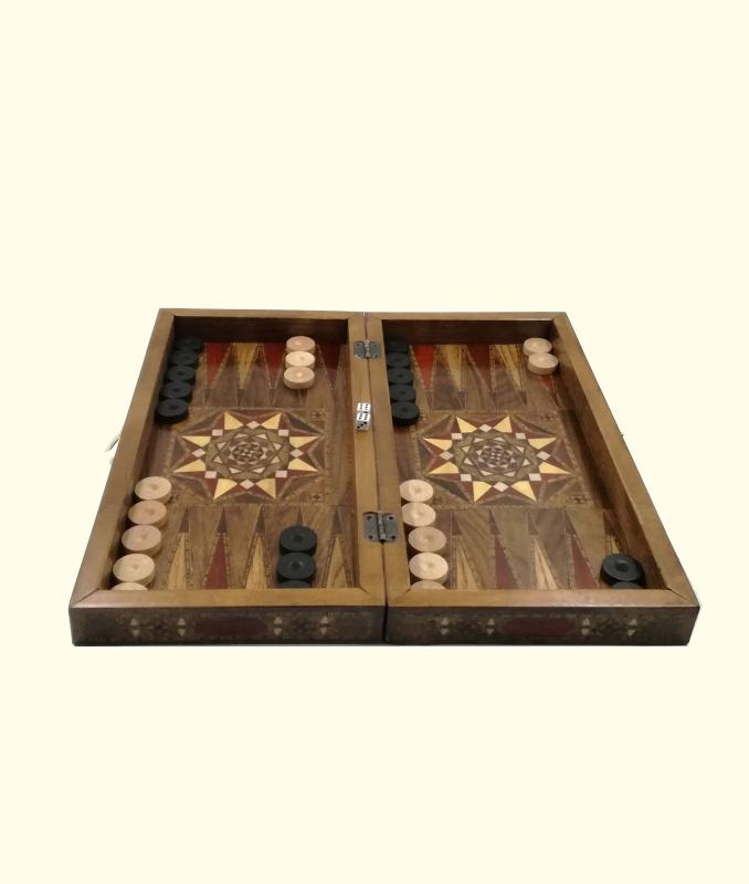 Handmade Wooden Backgammon Set