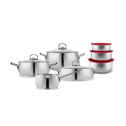 Cook and Store v2 13 Piece Steel Cookware Set