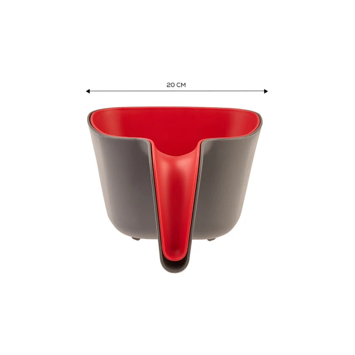 Nell Gray Red 2 Piece Strainer