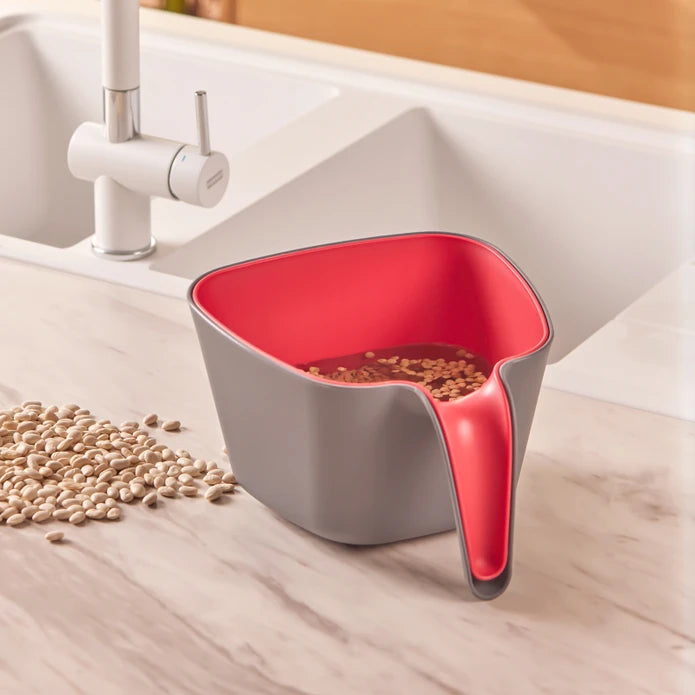 Nell Gray Red 2 Piece Strainer