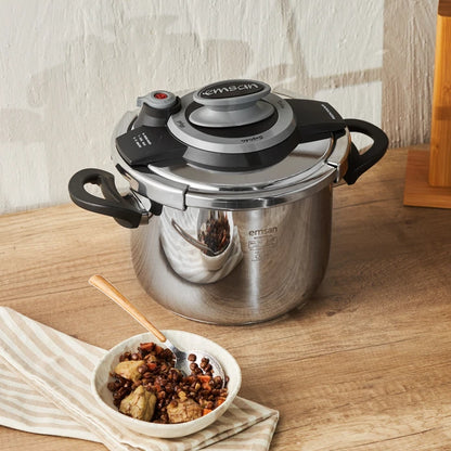 Montana Black Grey Pressure Cooker 6 Litre