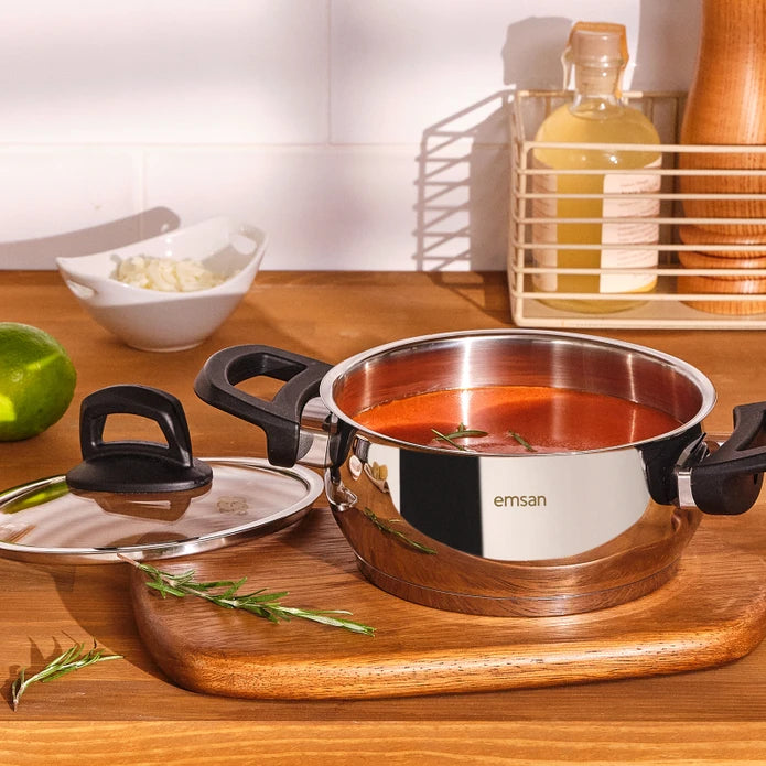 Aren 8 Piece Cookware Set Steel