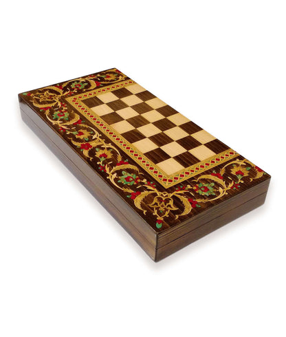 Persian Moarrak Backgammon and Chess Set